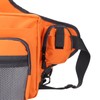 Polyester Multifunctional Fishing Tackle Crossbody Bag with Adjustable Shoulder Straps(Orange