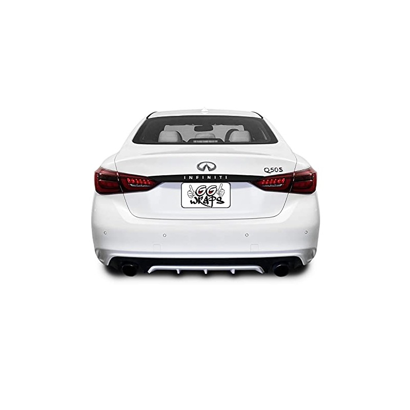 SlickMod Chrome Delete Blackout Vinyl Overlay for 2018-2022 Infiniti Q50