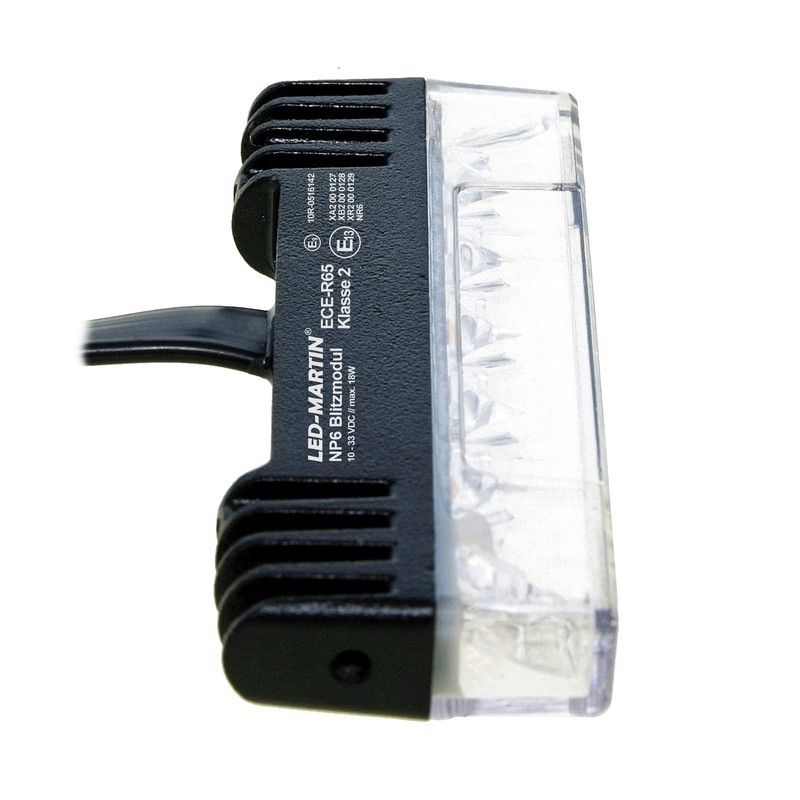 LED-MARTIN NP6 Front Flasher - Blue - ECE-R65 Class 2