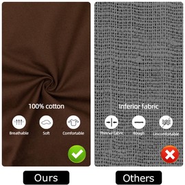 LessMo Apron, BBQ Apron and Cooking Apron in Professional Quality with Adjustable Neck Strap and Two Pockets, 100% Cotton, 70 x 85 cm