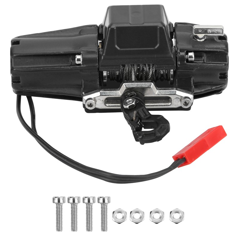 RC Car Single Motor Winch with Line for SCX10 90046/TRAXXAS