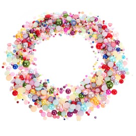 TEHAUX 1bag Imitation Flatback Decorations for Phone Cases Nail Art and Crafting Half for Elegant Embellishments Lightweight and Versatile for Various Accessories