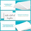 Notepads A6 Flash Cards, 6 Pack White Paper