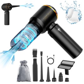 CNMSGM Portable Cordless Handheld Car Vacuum Cleaner, 20000Pa Strong Suction Rechargeable Car Vacuum, 4-in-1 Mini Vacuum for Car Interior, Home, Couch, Pet Hair, and Tight Spaces (Black)