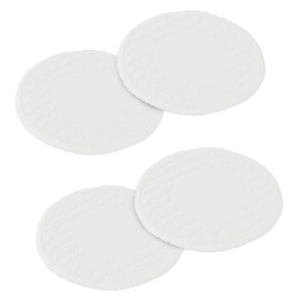 H2O HD Dual Buff Pack of 4 Replacement Microfibre Cloths - Cleaning Pads for Steam Cleaners - Optimise Your Cleaning Power with Pads Specifically Designed for Your H20 HD Dual Buff Mop