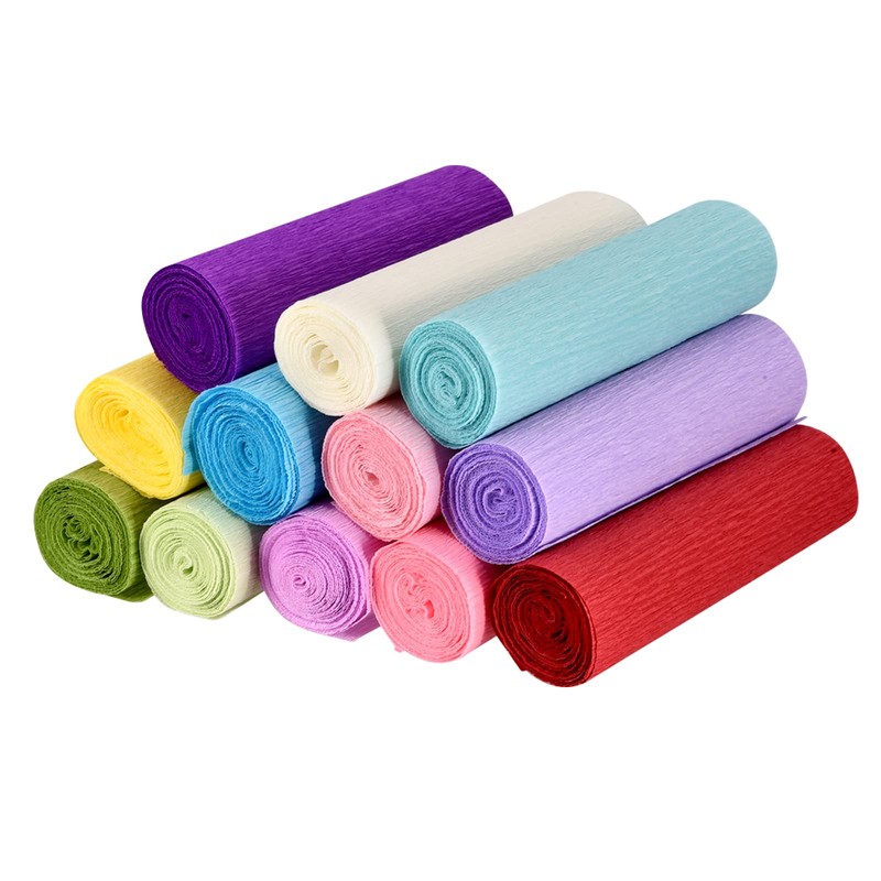 MECCANIXITY Crepe Paper Roll Crepe Paper Decoration 8.2ft Long 5.9