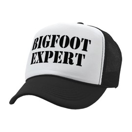 The Goozler Bigfoot Expert - Sombrero de camión para Adulto, Negro, Talla única