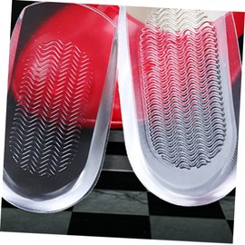 KOMBIUDA Clear Gel Heel Cups for High Heel Shoes Foot Care Insoles Shock-absorbing Gel Inserts Prevent Blisters Comfortable Foot Protector