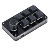 Mini Macro Mechanical Gaming Keyboard 6 Keys 1 Knob Programming