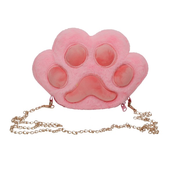 YJZQ Lovely Cat Paw Sling Bag for Women Cartoon Crossbody