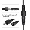 YACSEJAO DC Extension Cable IP65 Waterproof DC 5.5mmx2.1mm Male to