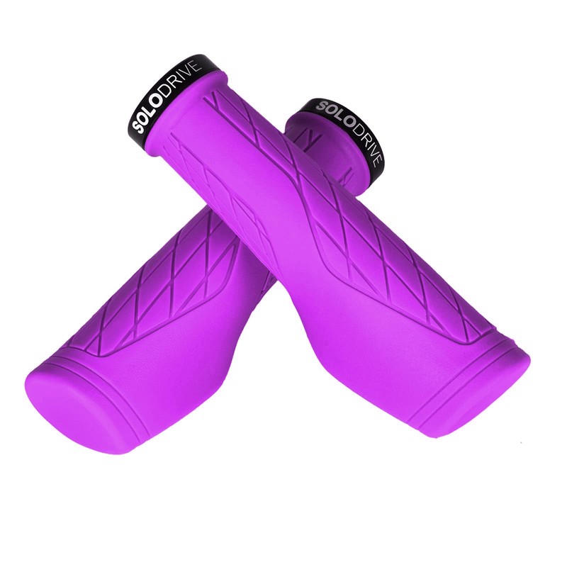 SOLODRIVE Ergonomic Design Bike Grips, Comfortable Bicycle Handlebar Grips, Single