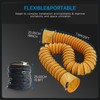Hon&Guan 8 Inch PVC 25 FT Flexible Duct with Adjustable