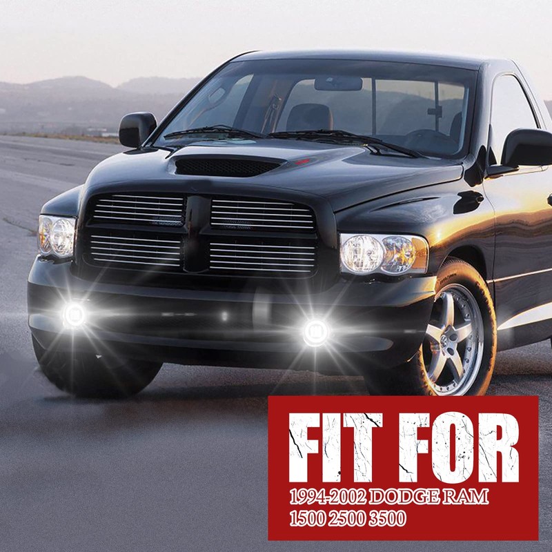 BUNKER INDUST Dodge Ram LED Fog Lights with Daytime Running