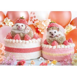 Beverly 108-209 Jigsaw Puzzle Hedgehog Strawberry Party (18.2 x 25.7) Made in Japan