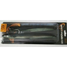 Savage Gear lures Reel Eel slug jig and soft body 10 inch 4 oz  BLACK SILVER