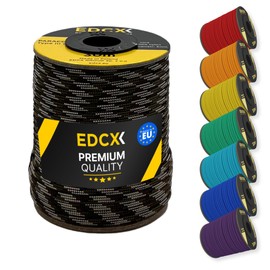 EDCX 4mm Nylon Paracord 550 30m (100 feet) - Type III, 100% Nylon Rope, 7 Strand Rope, 4mm Nylon Rope in Solid Colors (Mix Camo, 30 m)