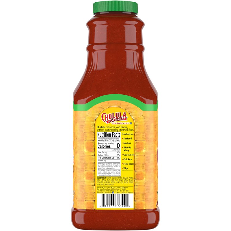Cholula Chili Lime Hot Sauce, 64 fl oz - One