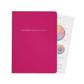 MäksēLife Goal Setting Companion Notebooks - Undated 12-Months Planner for Bold Vision & Weekly Actions, A5 Confidence-Building Achievement System, Moxie Set
