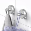 HUFEEOH Suction Cup Hooks for Shower, 4 Pack Removable Towel