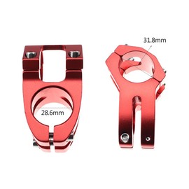 CYSKY 31.8 Bike Stem 45mm Mountain Bike Stem Short MTB Stem Bike Handlebar Stem for Most Bicycle BMX MTB Road Bike (Red)