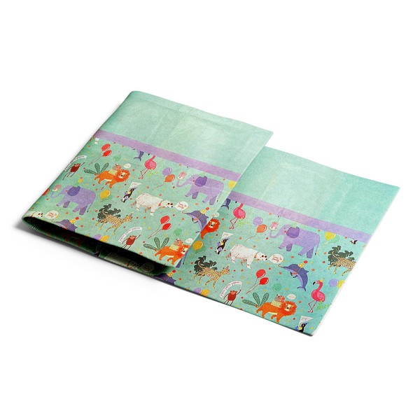 Totely Party Animals Table Cover Pack of 1-180cm Recyclable Paper