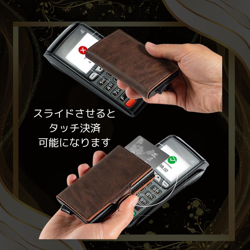 Grand Rover Men's Compact Mini Wallet, PU Leather, Prevents Bills