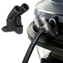 Silicone Steam Diverter for Ninja Crispi 4-in-1 Glass Air Fryer FN101GY FN101SG FN101ST Accessories with Anti-fall Fixing Strap, Silicone Steam Diverter Prevents Heat Damage to Cords (Black)