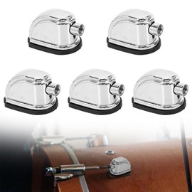 Pack of 5 Drum Ear Instrument Accessories Drum Parts Impact Musical Instruments Tab for Drum Ear Hook Loop Claw Hook Hardware Connector Ear Hooks Metal