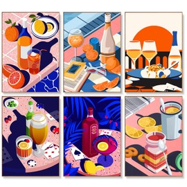 6 Pack Paint by Numbers Kit for Adults Beginners - 10x14 Inch Party Adult Paint by Number Kits on Canvas, DIY Acrylic Oil Number Painting Kits for Adults, Perfect for Gift Home Decor