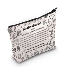 PYOUL Theatre Director Appreciation Gift Theatre Director Definition Makeup Bag Stage Director Cosmetic Bag Theatre Life Gift, Theatre Director Definit B