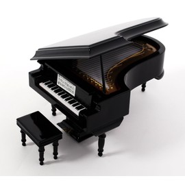 SUNRISE SOUND HOUSE サンライズサウンドハウス ミニチュア楽器 グランドピアノ 18cm 黒