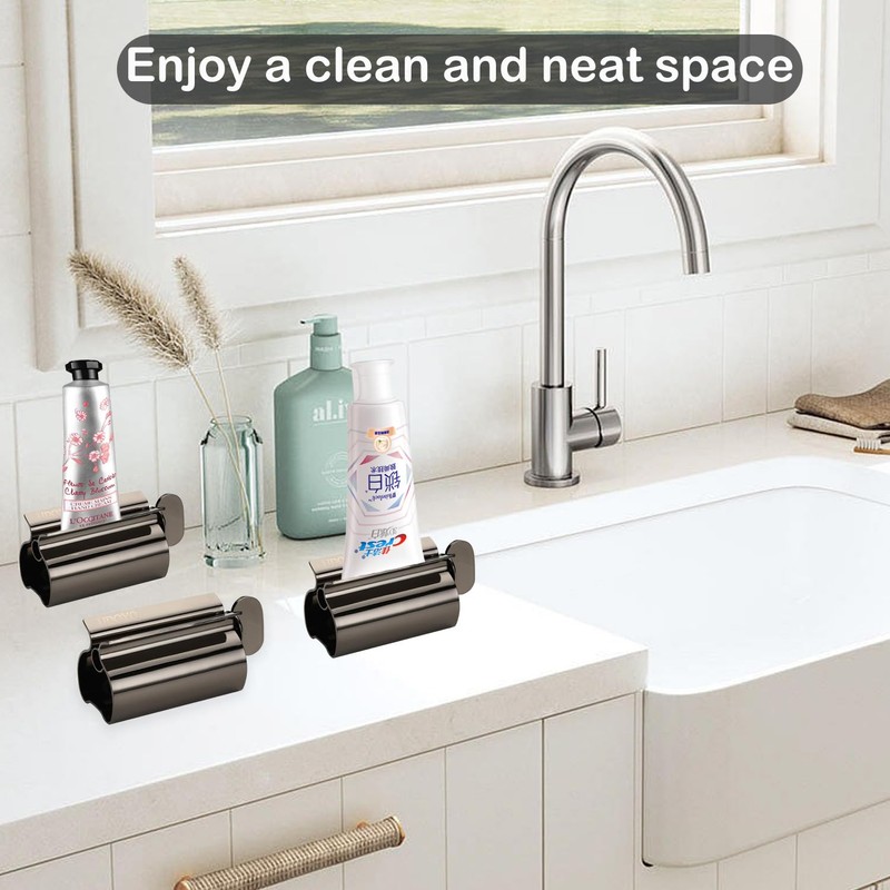 Toothpaste Squeezer - Metal Tube Squeezer Stainless Steel Tube Wringer