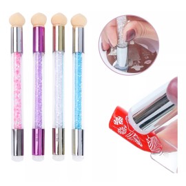 Mouyic Sello Para Uñas + Pincel Esponja Difuminadora Para Efectos