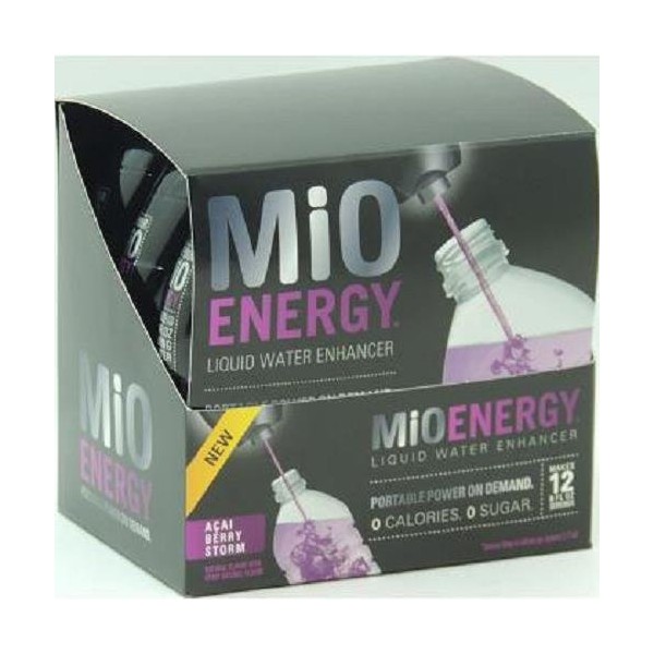 MiO ENERGY LIQUID WATER ENHANCER - ACAI BERRY STORM 1.08 oz Each ( 6 in a Pack )