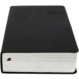 Lemical Black B6 Notebook 720 Pages Thick Leather Journal Gift for Travelers Artists