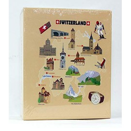 World By Shotglass Switzerland Embossed Photo Album 200 Photos / 4x6 [Kitchen]