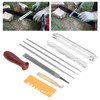 10Pcs Chainsaw Sharpener File Kit Chainsaw Chains Accessory for Garden