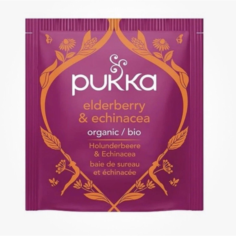 Pukka Herbs Organic Pukka Herbal Tea Elderberry & Echinacea Caffeine