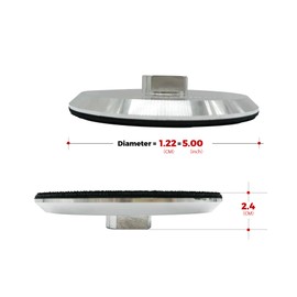 ComeFloor Aluminum Backer Pad, 5 Inch Hook and Loop Backing Pad, 5/8”-11 Threaded