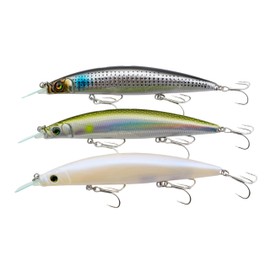 momolures - Bass lures ZODIAC 120 SW 22g super long cast sinking minnow for saltwater game fishing (3pcs Assort #07)