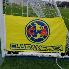 club America flag or banner 3x5 ft yellow wall decoration support your team - Color: American yellow flag 3x5 ft
