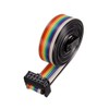 sourcing map IDC Rainbow Wire Ribbon Cable 10P A-Type FC/FC