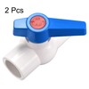 sourcing map Ball Valve, 25mm ID PVC Socket End Shut