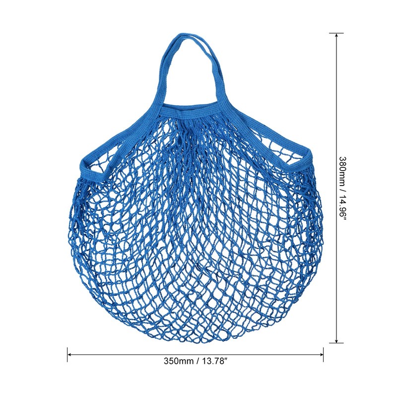 sourcing map Cotton Mesh Bag, 15x13.8 Reusable Washable Mesh Net