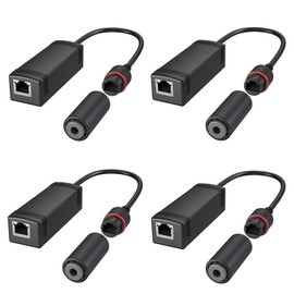 4pcs 48v to 24-Volt Converter, 48V Power Over Ethernet Adapter Convert to 24V POE Adapter for Surveillance Camera, CCTV Cameras, IP Cameras, and Wireless AP Wireless Bridge