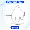 Clear Acrylic Bobbins, 40 PCS Embroidery Floss Organizer Drop Cross