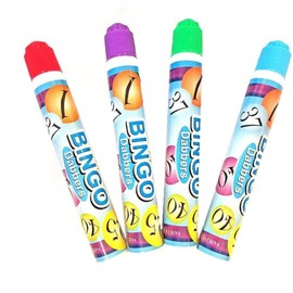 4-Pack Non-Toxic Kids Washable Dot Markers/Bingo Marker Daubers Dabbers Dauber Dawgs Kids/Toddlers/Preschool/Children Art Supply/Bingo Games