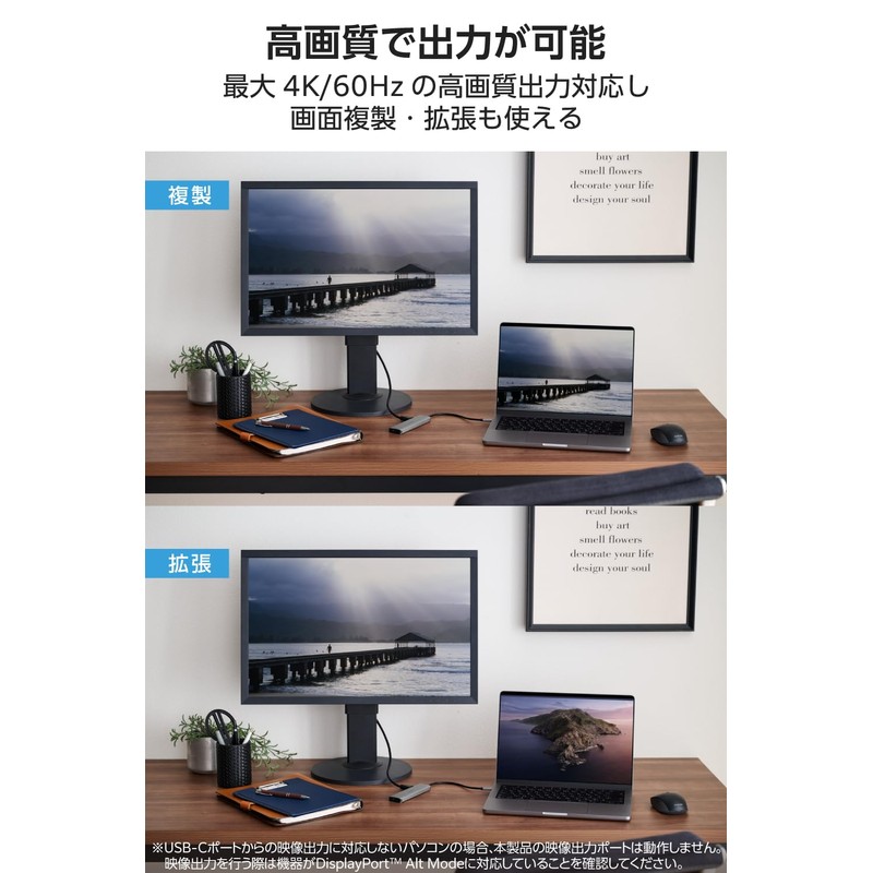 Elecom DST-050BP1SV USB-C Hub Docking Station 5-in-1 PD Compatible 140W