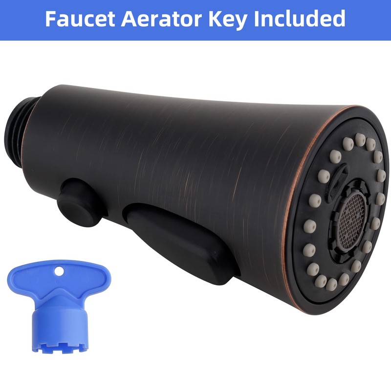 iFealClear Kitchen Faucet Head Replacement, 3 Modes Pull Down Faucet